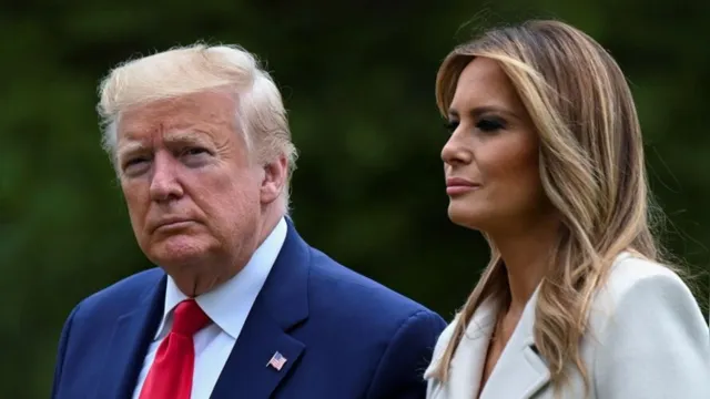 Imagem ilustrativa da notícia Melania está 'contando os minutos' para se divorciar de Trump, dizem ex-assessores