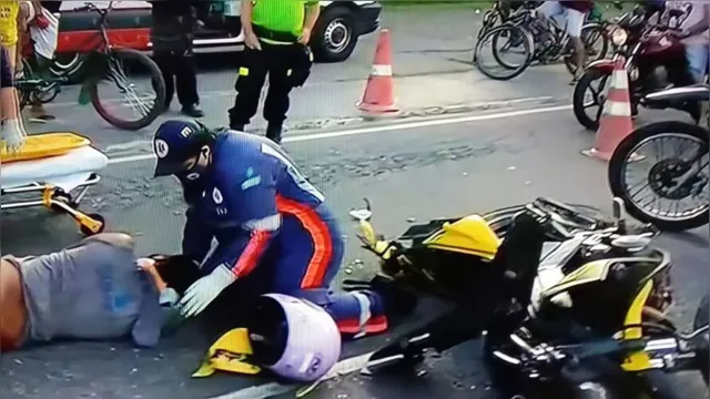 Imagem ilustrativa da notícia Acidente deixa motociclista gravemente ferido na rodovia Mário Covas