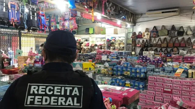 Imagem ilustrativa da notícia Receita Federal fiscaliza mercadorias falsificadas no centro de Belém