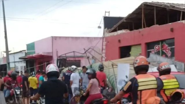 Imagem ilustrativa da notícia Fachada de supermercado desaba e deixa feridos em Marabá