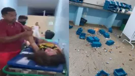 Imagem ilustrativa da notícia Paciente surta, quebra tudo e agride médico e enfermeiros em Hospital Municipal
