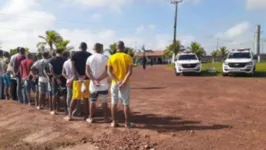 A saída dos detentos foi fracionada a pedido da Seap para evitar aglomeração
