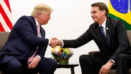 Os dois presidentes em encontro nos Estados Unidos 