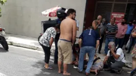 Vítima foi socorrida e levada para pronto socorro