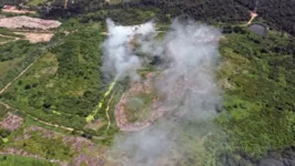 Meterologia da Semas constatou três focos de calor, o maior deles no Aurá, os outros dois em terrenos baldios em Icoaraci e Outeiro.