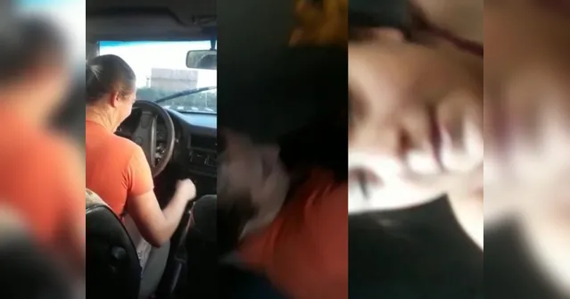 Imagem ilustrativa da notícia Mulher capota carro com família dentro em aula de direção; veja o vídeo