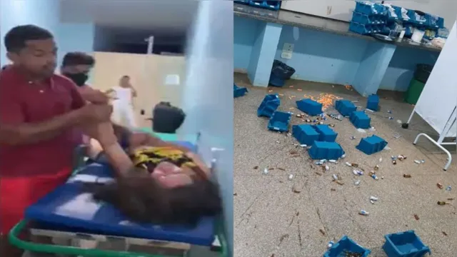 Imagem ilustrativa da notícia Paciente surta, quebra tudo e agride médico e enfermeiros em Hospital Municipal