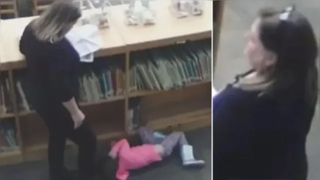 Imagem ilustrativa da notícia Professora chuta aluna no chão e criança fica traumatizada de ir à escola; veja o vídeo