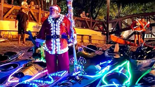 Imagem ilustrativa da notícia Rios de Belém serão iluminados com a Remada das Luzes de Natal