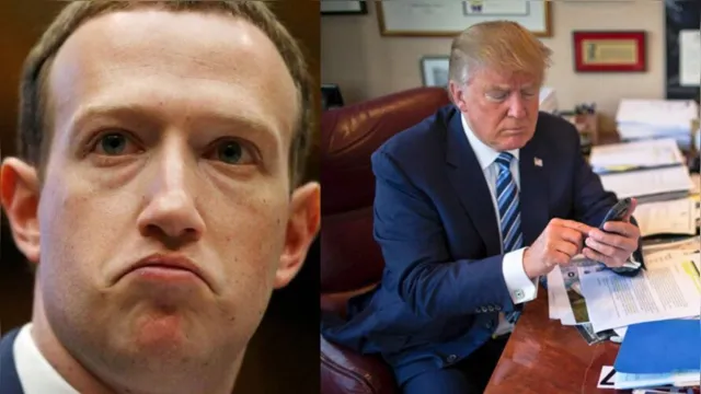 Imagem ilustrativa da notícia Zuckerberg bloqueia redes sociais de Trump por tempo indeterminado