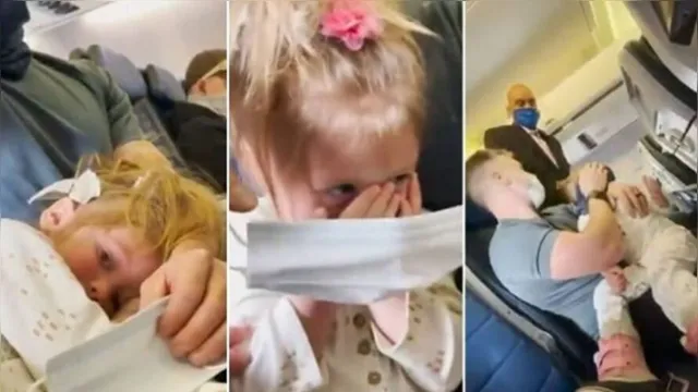 Imagem ilustrativa da notícia Influencer é expulsa de voo após filha de 2 anos não querer usar máscara
