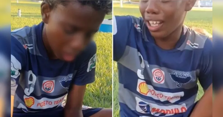 Imagem ilustrativa da notícia Vídeo: criança chora ao sofrer racismo em partida de futebol por parte de técnico rival