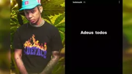 Mensagens de despedida escritas pelo filho de Mr. Catra deixou todos preocupados.