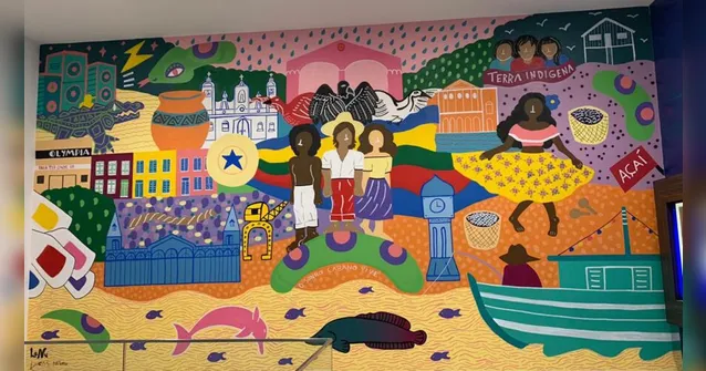 Imagem ilustrativa da notícia Pintura Iconográfica homenageia Belém com exposição de
traços culturais