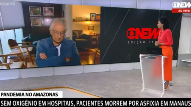 Imagem ilustrativa da notícia Comentarista da Globo é flagrado dormindo durante programa ao vivo