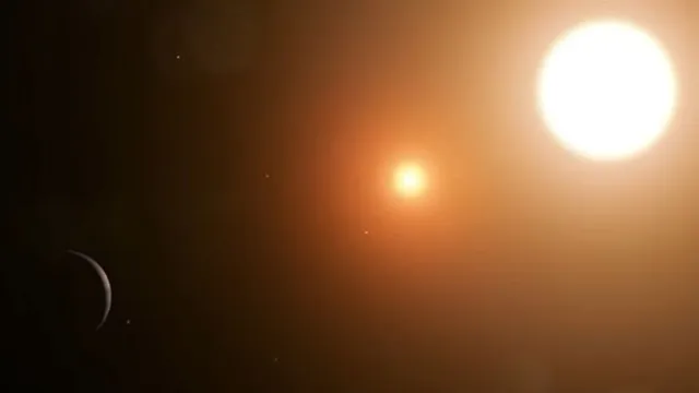 Imagem ilustrativa da notícia Estagiário da NASA descobre planeta com dois sóis