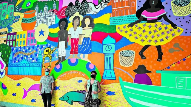 Imagem ilustrativa da notícia Mural em grafitti destaca riqueza da cultura e do imaginário da capital paraense