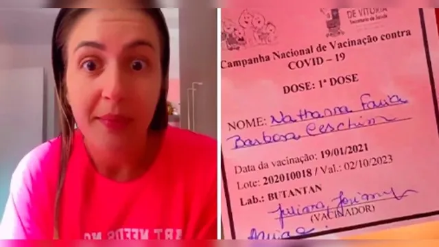 Imagem ilustrativa da notícia Enfermeira aparece em vídeo sem máscara debochando da Coranavac logo após tomar a vacina