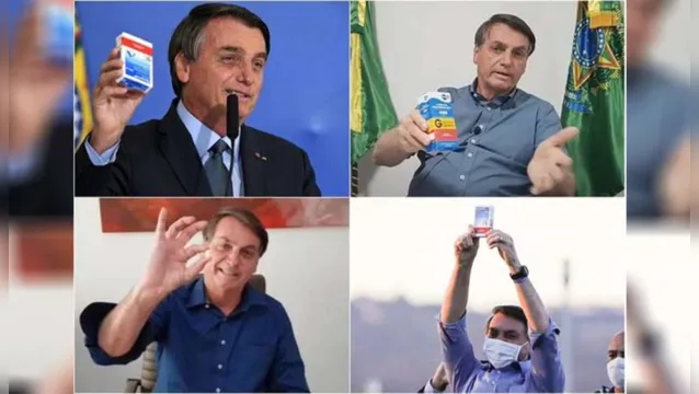 Imagem ilustrativa da notícia Bolsonaro apaga fotos com cloroquina em suas redes sociais