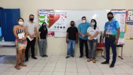 Lideranças da comunidade São Pedro e coordenadores de juventude de Castanhal