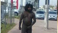 O homem conhecido como "Negão da BR", confundido com a vítima de um atropelamento ocorrido nesta quinta-feira (25).
