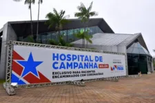 O centro de convenções está servindo como hospital de infectados pela COVID-19 desde o ano passado.