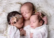 Imagem ilustrativa da notícia Trigêmeos que perderam a mãe ao nascer ganham ensaio fotográfico