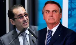 O senador Kajuru e o presidente Bolsonaro.