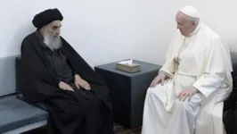 Imagem ilustrativa da notícia Papa Francisco tem encontro histórico com principal líder xiita no Iraque