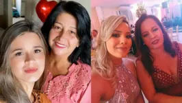 Paloma e Luiza se derretem de amor pelas suas mamães