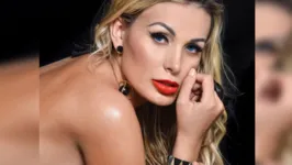 Andressa Urach fez várias revelações sobre a vida em entrevista a Danilo Gentili no The Noite (SBT).