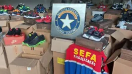 Imagem ilustrativa da notícia Operação apreende quase 16 mil calçados falsificados no Pará