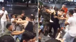 Imagem ilustrativa da notícia Vídeo registra confusão e briga generalizada entre grupos na Doca de Souza Franco