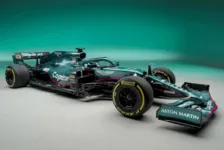 Imagem ilustrativa da notícia Aston Martin apresenta carro verde e rosa para retorno à F1 após 60 anos