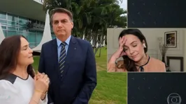 Bial mostrou para Gabriela o vídeo em que Regina aparece ao lado do presidente