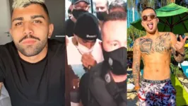 Gabigol e MC Gui foram detidos em cassino clandestino com cerca de 200 pessoas. 