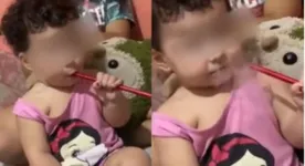 Bebê de um ano inalou  inalando substâncias tóxicas do tabaco