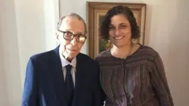 Cantor João Gilberto e a esposa  Maria do Céu Harris