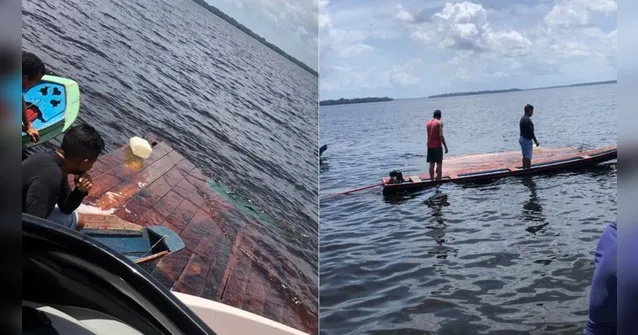 Imagem ilustrativa da notícia Barco naufraga com ventos fortes e dois desaparecem no Pará