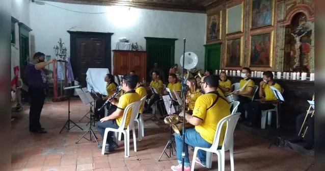 Imagem ilustrativa da notícia Semana Santa: live de  música de banda e canto lírico