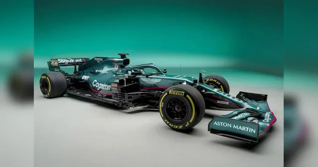 Imagem ilustrativa da notícia Aston Martin apresenta carro verde e rosa para retorno à F1 após 60 anos