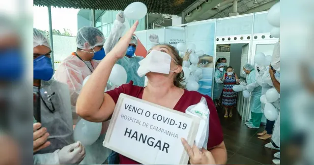 Imagem ilustrativa da notícia Mais de três mil pacientes de covid já tiveram alta no Hospital de Campanha do Hangar 