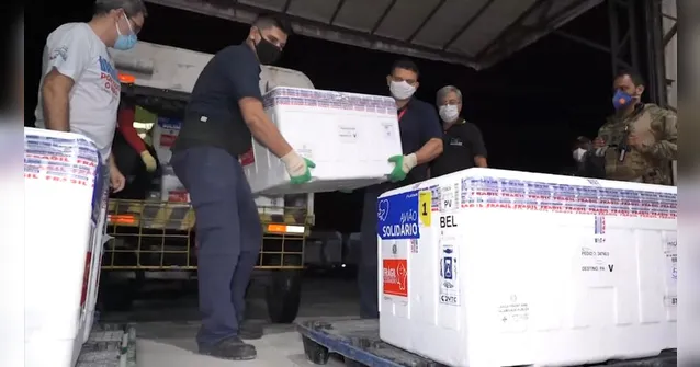 Imagem ilustrativa da notícia Pará recebe mais de 115 mil doses de vacinas contra Covid-19