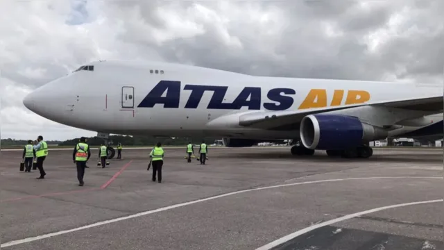 Imagem ilustrativa da notícia Maior avião de passageiros do mundo chega a Belém nesta sexta. Veja o vídeo
