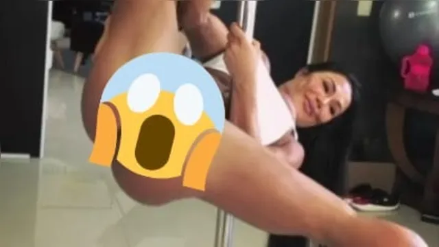 Imagem ilustrativa da notícia Gracyanne faz pole dance ao som de Belo; veja o vídeo!