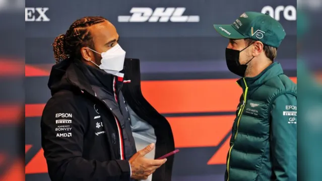 Imagem ilustrativa da notícia "É meu rival favorito", diz Hamilton sobre Vettel