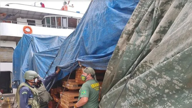 Imagem ilustrativa da notícia Quase 200 metros cúbicos de madeira irregular são apreendidos em Barcarena