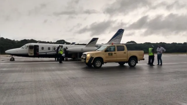 Imagem ilustrativa da notícia UTI aérea tem problema mecânico na pista do aeroporto de Belém 