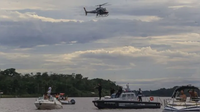 Imagem ilustrativa da notícia Aglomerações em ilhas de Belém são combatidas de helicóptero 