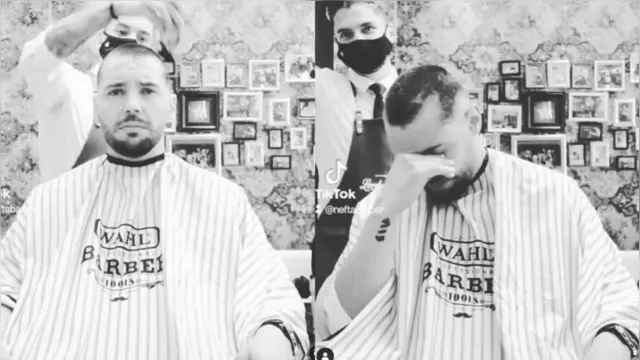 Imagem ilustrativa da notícia Barbeiro corta o próprio cabelo para apoiar amigo com câncer